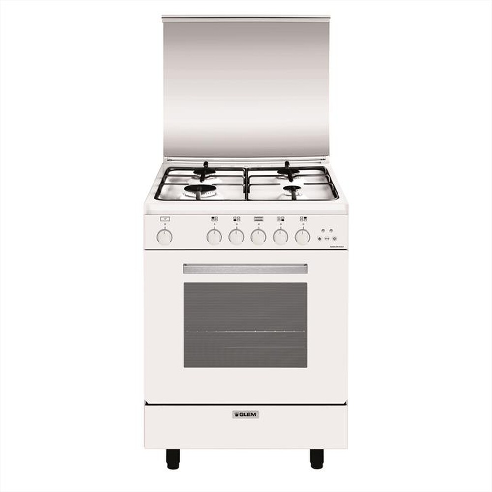 GLEM GAS - Cucina a gas A664VX Classe A-Bianco