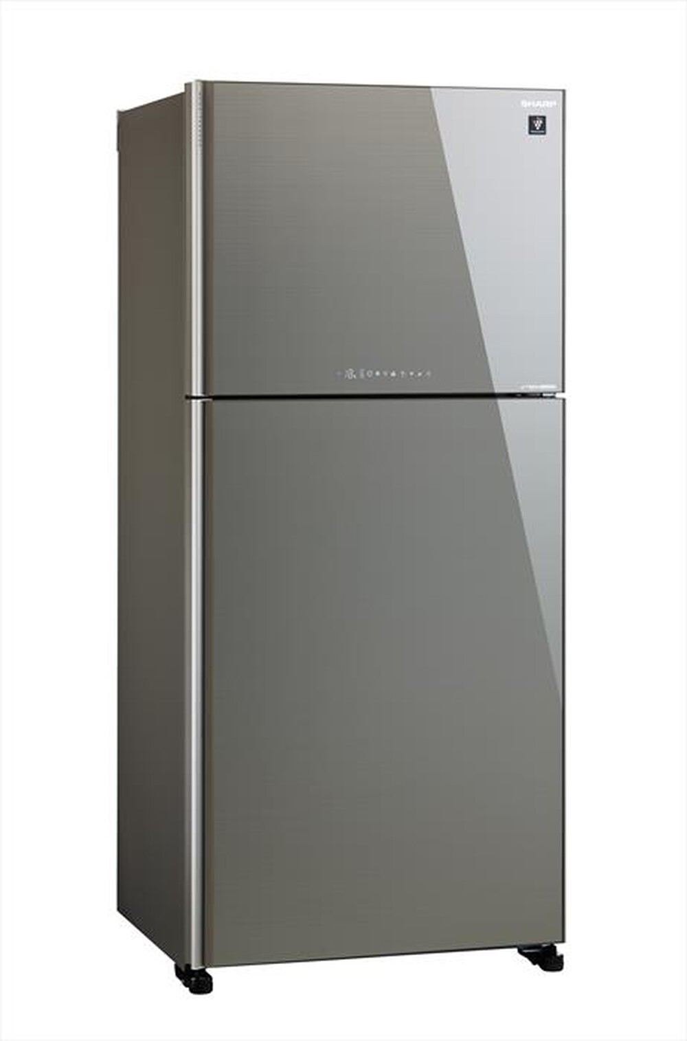 SHARP - Frigorifero 2 porte SJXG690GSL Classe F 613lt-In vetro Silver brillante - Progetto Unita SHARP - Frigorifero 2 porte SJXG690GSL Classe F 613lt-In vetro Silver brillante
