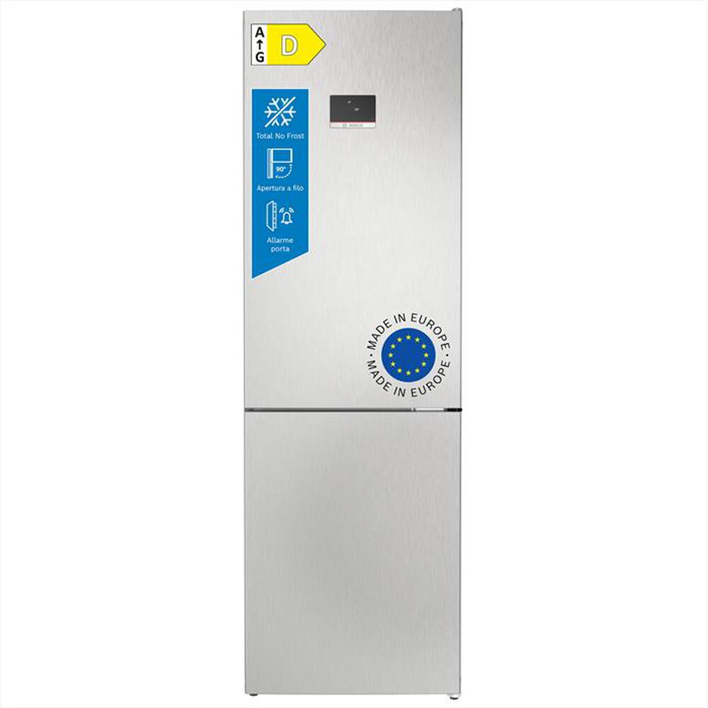 BOSCH - Frigorifero Combinato KGN367LDF Classe D 186x60 cm-Metal look