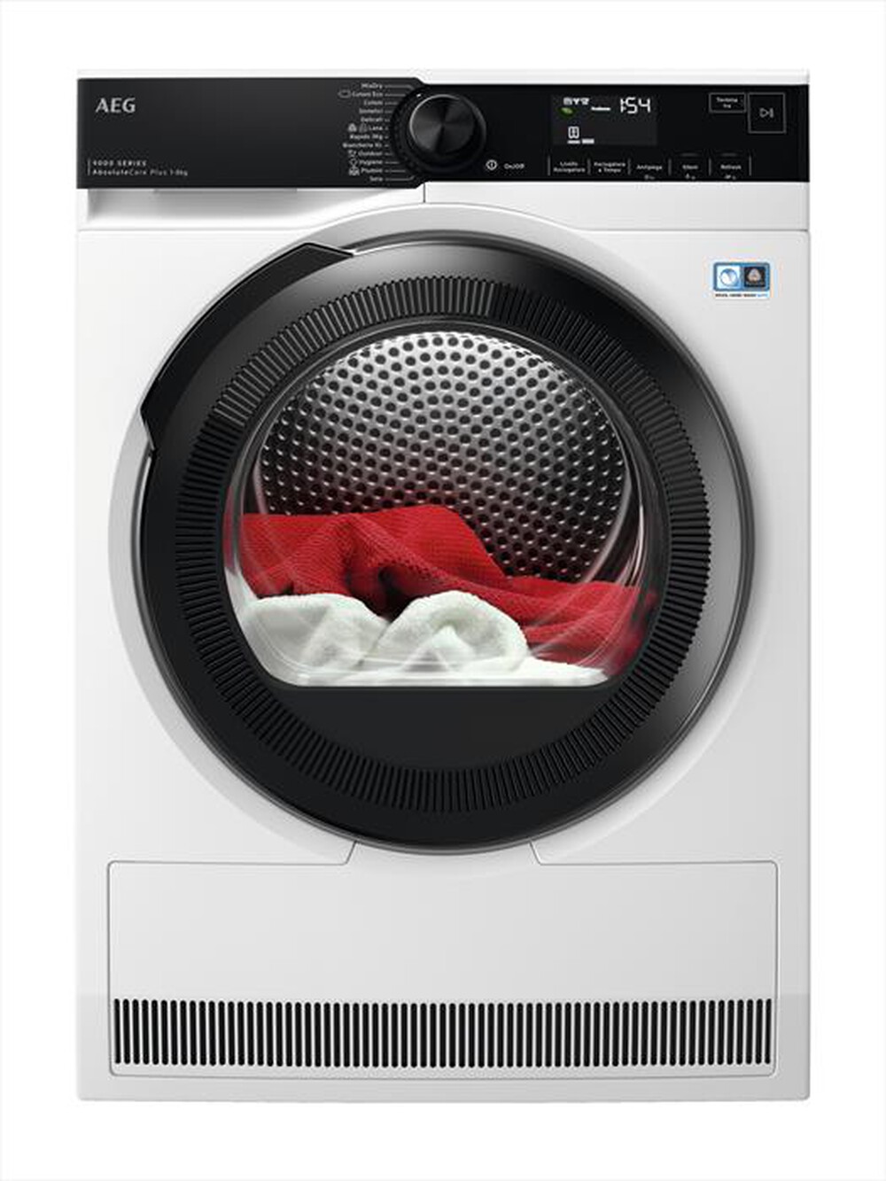 AEG - Asciugatrice TR9HG83B 8Kg Classe C-Bianco/oblò nero