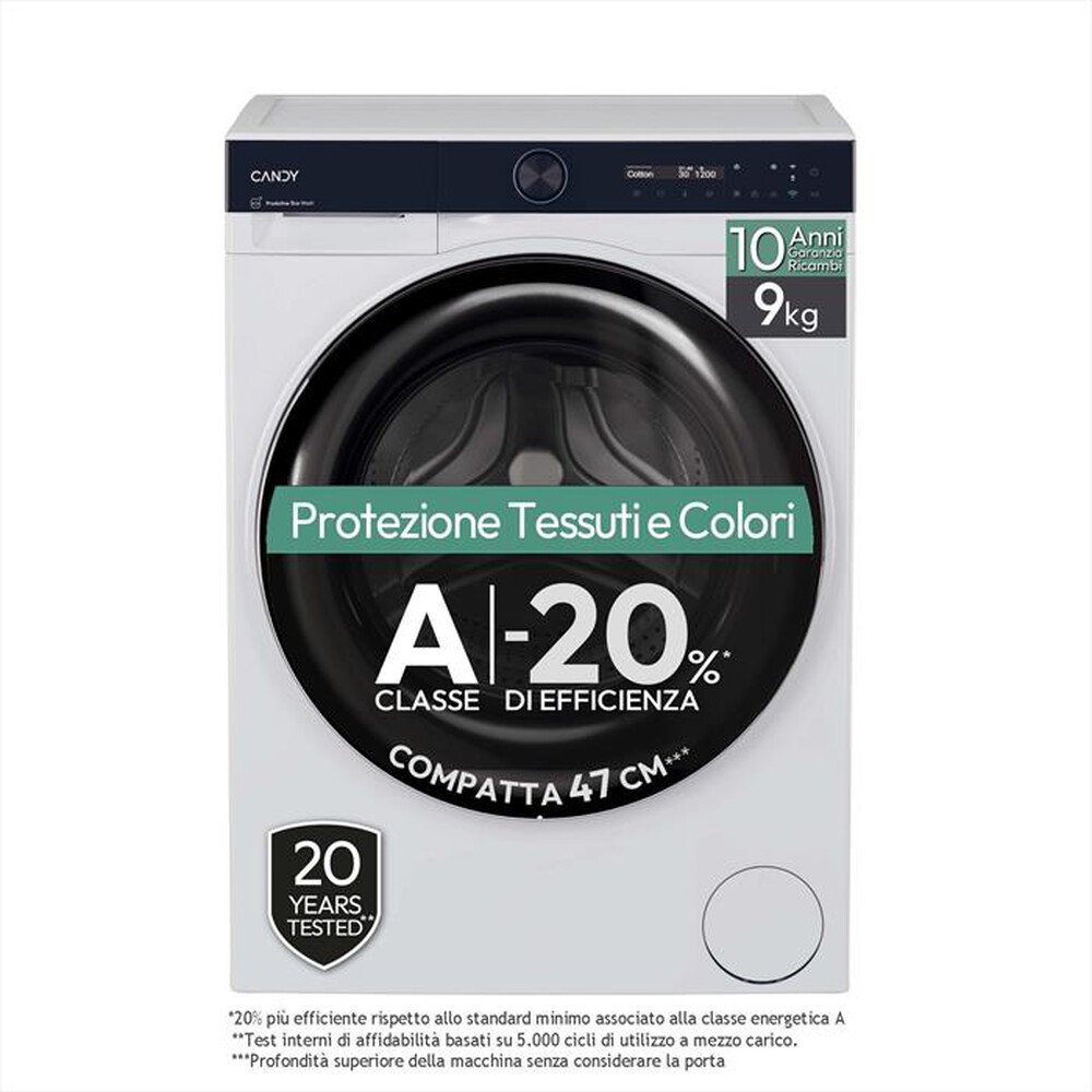 CANDY - Lavatrice BS 49SB8-S 9 Kg Classe A-Bianco