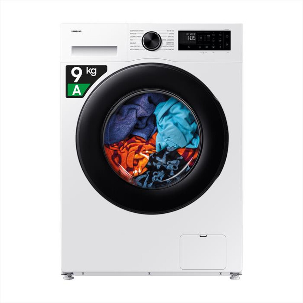 SAMSUNG - Lavatrice WW90DG5G34AEET 9 Kg Classe A-bianca con oblò e display nero