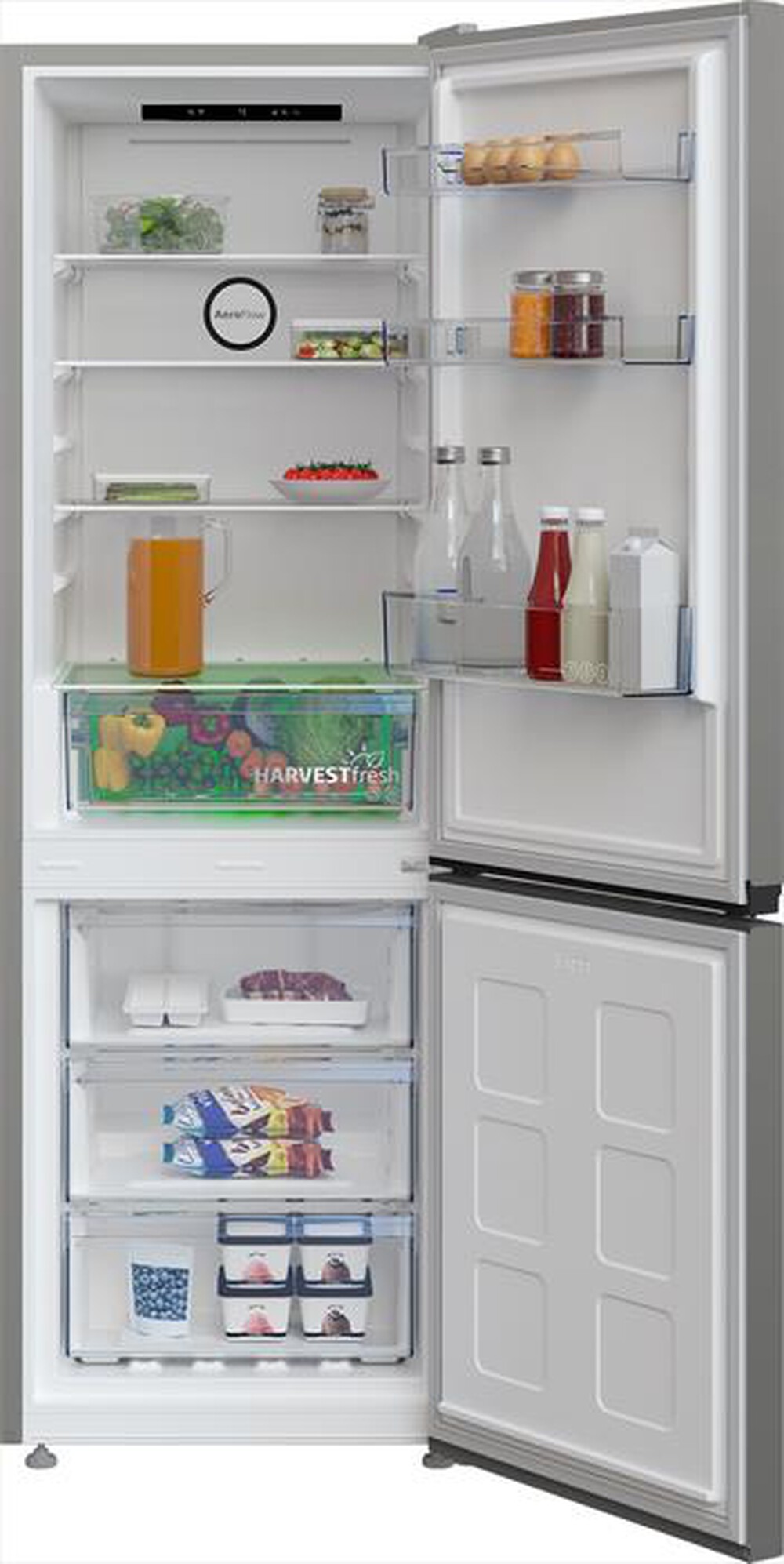 BEKO - Frigorifero combinato B5RCNA345HG2 Classe D 301 lt-Metal Grey