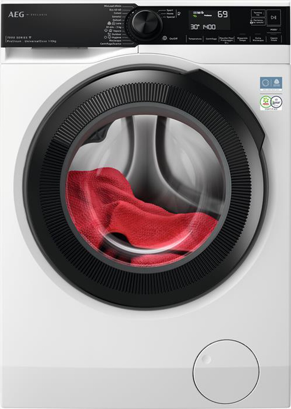 AEG - Lavatrice XLR7FBGH10V4 10KG Classe A 1400g/m-Bianco