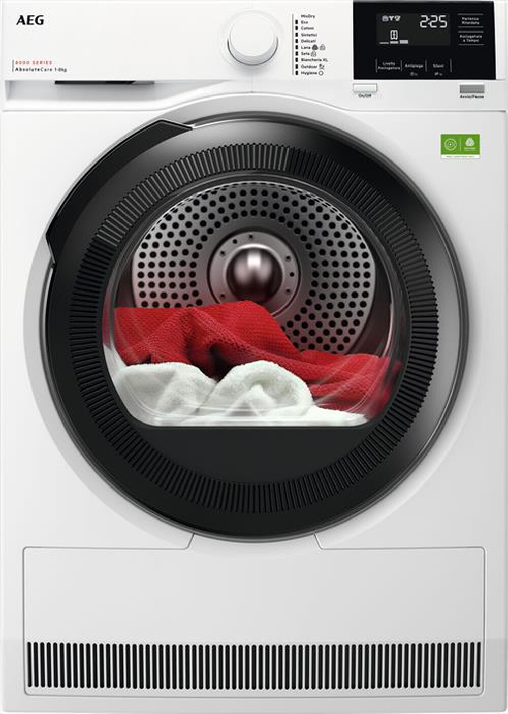 AEG - Asciugatrice TR8HGBG8B 8 Kg Classe B-Bianco